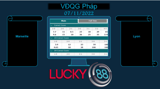 LUCKY88 Marseille vs Lyon , Soi kèo bóng đá hôm nay 07/11/2022, VĐQG Pháp