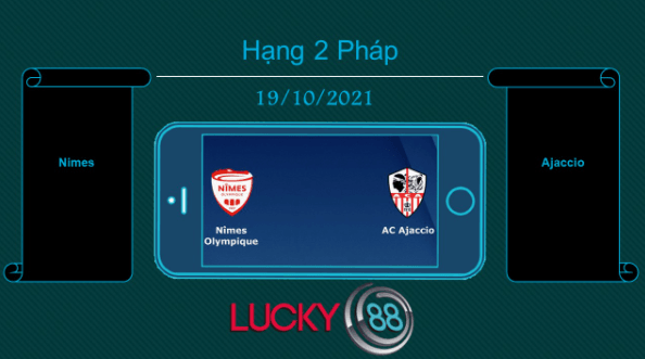 LUCKY88 Nimes vs Ajaccio , Tip bóng đá miễn phí ngày 19/10/2021