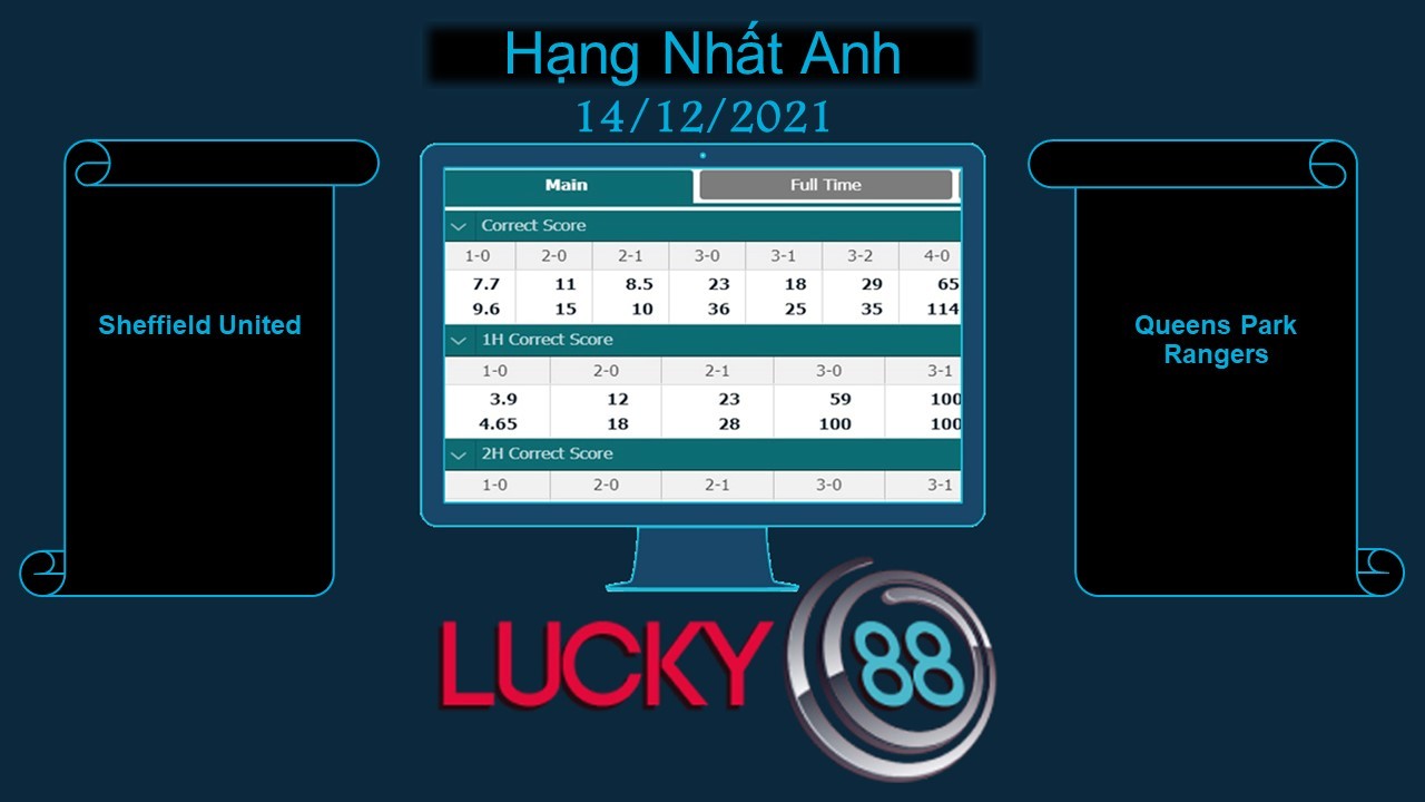 LUCKY88 Sheffield United vs Queens Park Rangers , Soi kèo bóng đá hôm nay 14/12/2021, Hạng Nhất Anh